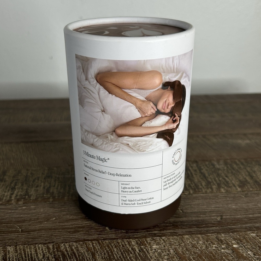 Nodpod Weighted Eye Sleep Mask Velvet Cafe Collection Supima Cotton Limited Ed - Picture 7 of 9